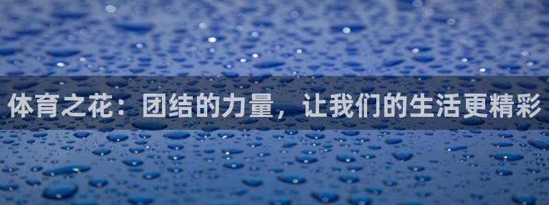 杏宇体育热门赛事有哪些：体育之花：团结的力量，让我们的生活更精彩