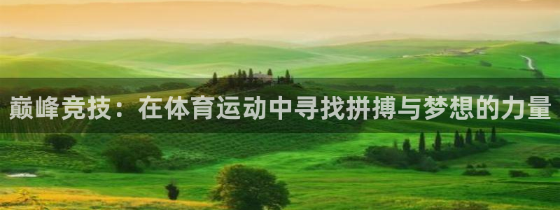 意昂注册：巅峰竞技：在体育运动中寻找拼搏与梦想的力量