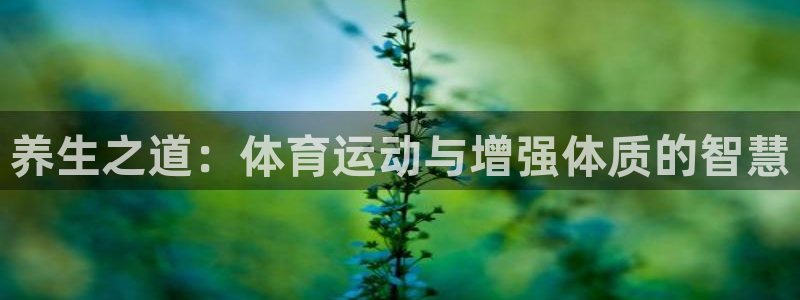杏宇3登录：养生之道：体育运动与增强体质的智慧