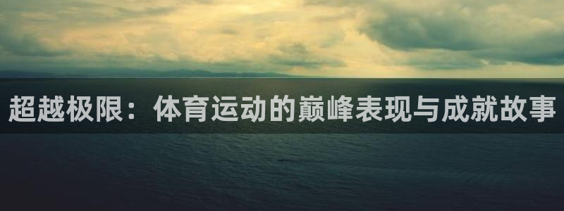 广州市意昂智能科技有限公司：超越极限：体育运动的巅峰表现与成就故事